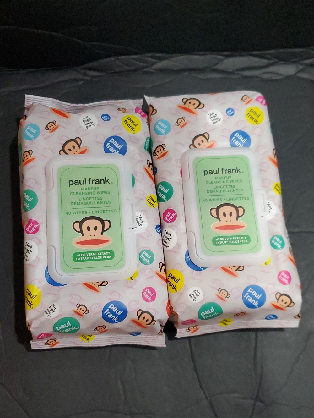 Paul Frank aloe vera extract makeup cleansing wipes 80 count brand new
